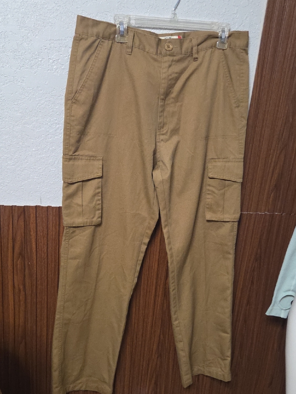Men's Cargo Pants in Khaki - Durable Everyday Utility Vitage Size 36x30